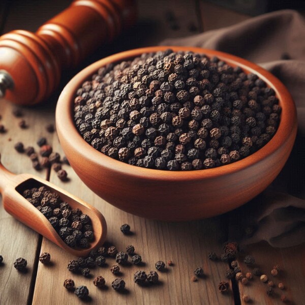 black peppercorns