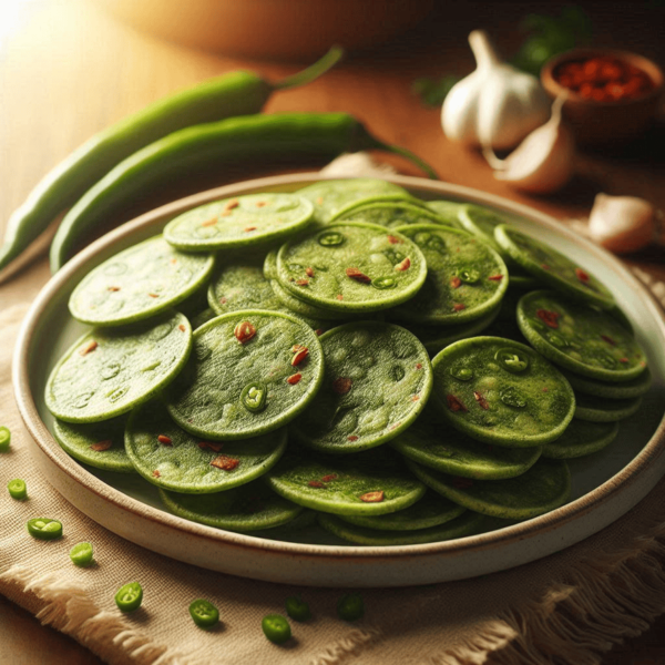 Garlic Green Chilli Papad